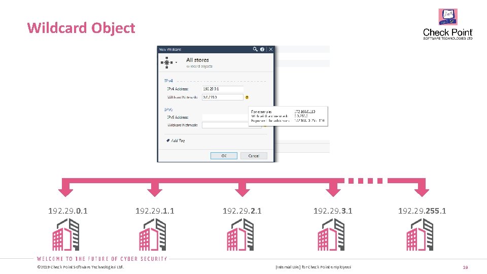 Wildcard Object 192. 29. 0. 1 © 2019 Check Point Software Technologies Ltd. 192. Wildcard Object 192. 29. 0. 1 © 2019 Check Point Software Technologies Ltd. 192.