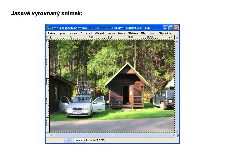Jasově vyrovnaný snímek: 