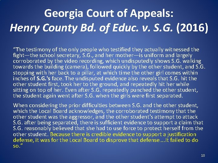 Georgia Court of Appeals: Henry County Bd. of Educ. v. S. G. (2016) “The