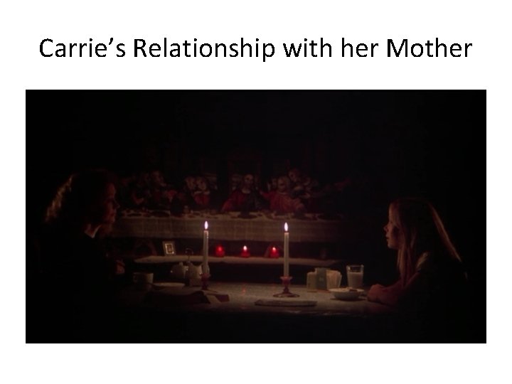 Carrie’s Relationship with her Mother 
