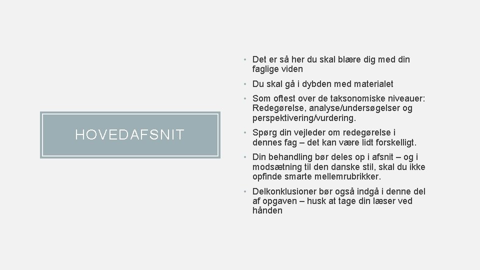  • Det er så her du skal blære dig med din faglige viden