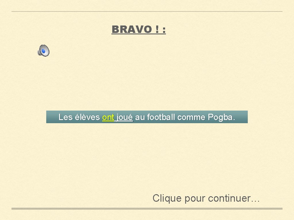 BRAVO ! : Les élèves ont joué au football comme Pogba. Clique pour continuer…
