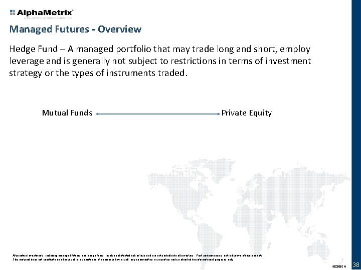 Managed Futures - Overview Hedge Fund – A managed portfolio that may trade long