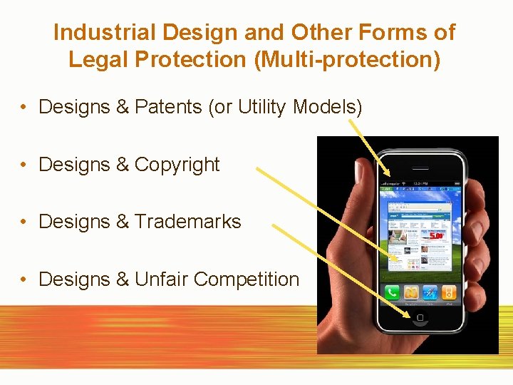 Industrial Design and Other Forms of Legal Protection (Multi-protection) • Designs & Patents (or
