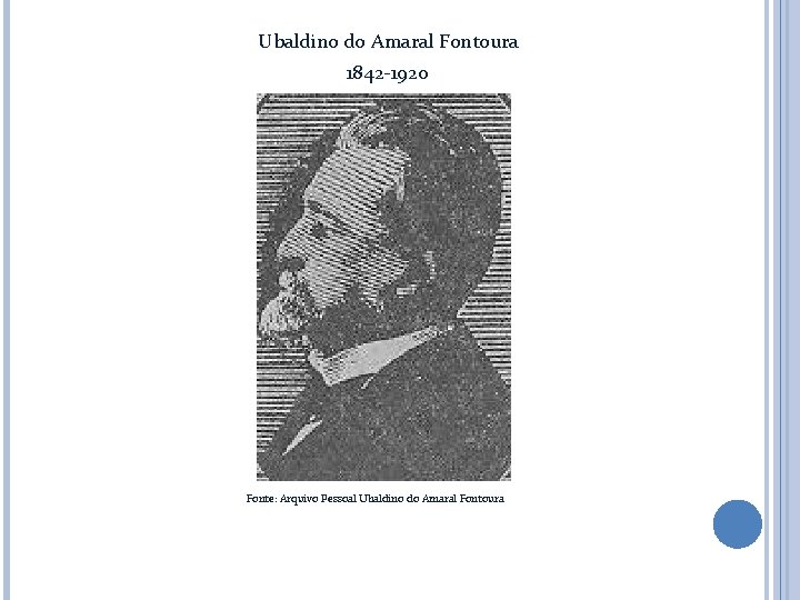 Ubaldino do Amaral Fontoura 1842 -1920 Fonte: Arquivo Pessoal Ubaldino do Amaral Fontoura Ubaldino do Amaral Fontoura 1842 -1920 Fonte: Arquivo Pessoal Ubaldino do Amaral Fontoura