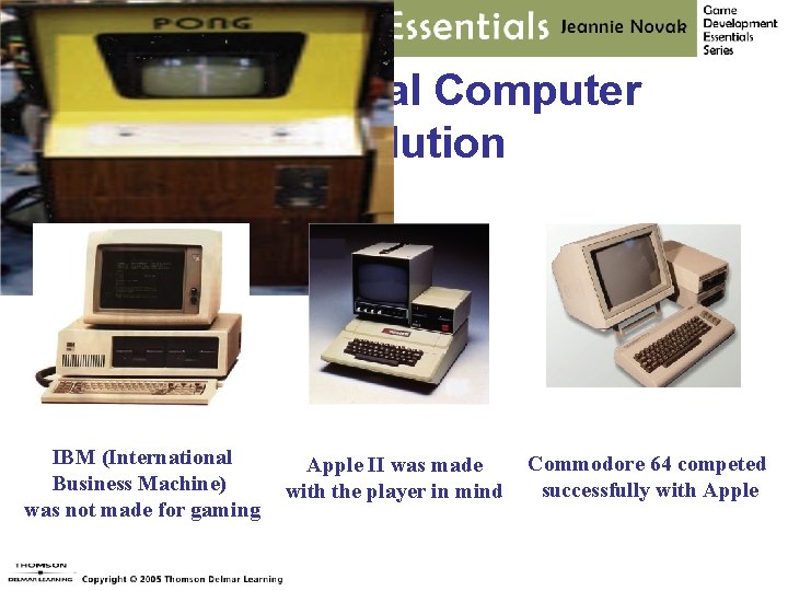 The Personal Computer Revolution IBM (International Business Machine) was not made for gaming Apple