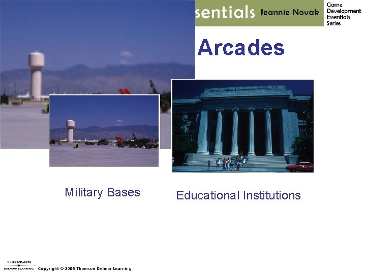 Before the Arcades Military Bases Educational Institutions 