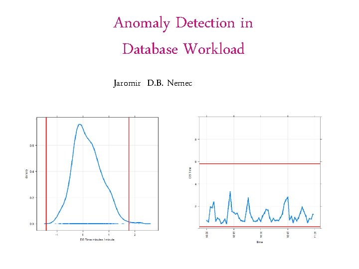 Anomaly Detection in Database Workload Jaromir D. B. Nemec Autor / Thema der Präsentation