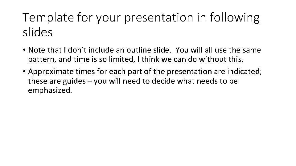 MECH 473 Final Presentations Order and presentation template