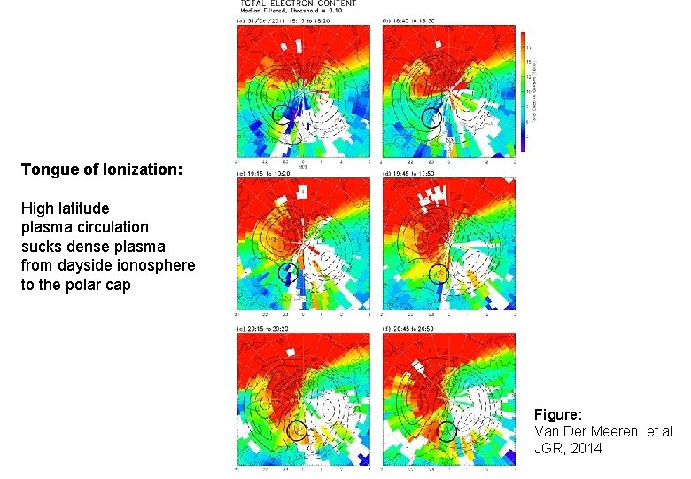 Tongue of Ionization: High latitude plasma circulation sucks dense plasma from dayside ionosphere to Tongue of Ionization: High latitude plasma circulation sucks dense plasma from dayside ionosphere to