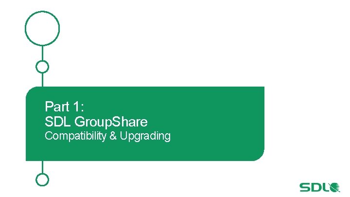 Part 1: SDL Group. Share Compatibility & Upgrading 