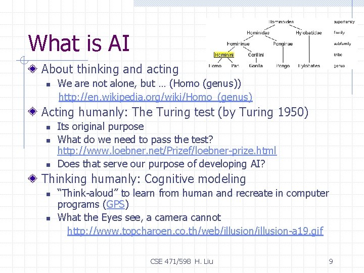 What is AI About thinking and acting n We are not alone, but …