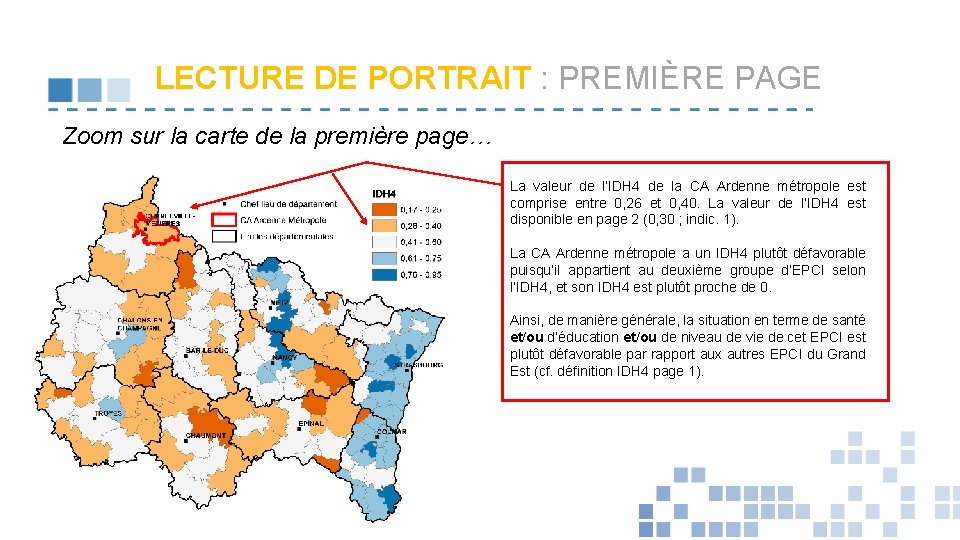 LECTURE DE PORTRAIT : PREMIÈRE PAGE Zoom sur la carte de la première page…