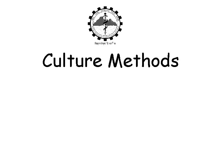 Culture Methods 