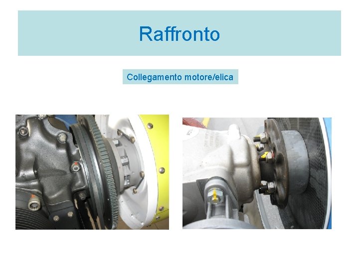 Raffronto Collegamento motore/elica 