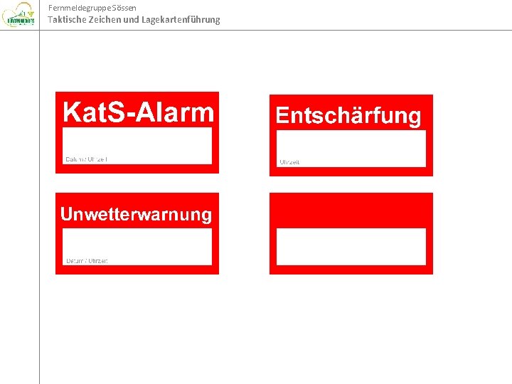 Fernmeldegruppe Sössen Taktische Zeichen und Lagekartenführung 