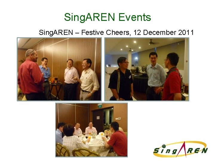 Sing. AREN Events Sing. AREN – Festive Cheers, 12 December 2011 