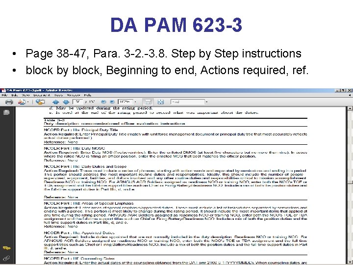 DA PAM 623 -3 • Page 38 -47, Para. 3 -2. -3. 8. Step