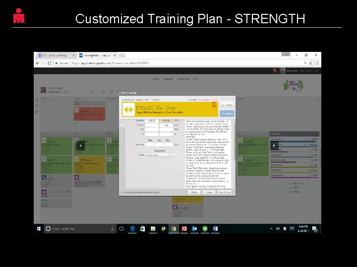Customized Training Plan - STRENGTH Sunshine Coast, Queensland, Australia 15 Customized Training Plan - STRENGTH Sunshine Coast, Queensland, Australia 15