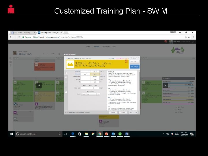 Customized Training Plan - SWIM Sunshine Coast, Queensland, Australia 16 Customized Training Plan - SWIM Sunshine Coast, Queensland, Australia 16