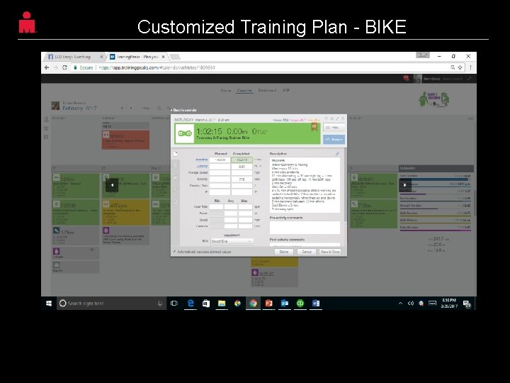 Customized Training Plan - BIKE Sunshine Coast, Queensland, Australia 17 Customized Training Plan - BIKE Sunshine Coast, Queensland, Australia 17