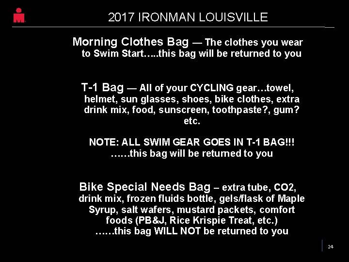 2017 IRONMAN LOUISVILLE Morning Clothes Bag — The clothes you wear to Swim Start…. 2017 IRONMAN LOUISVILLE Morning Clothes Bag — The clothes you wear to Swim Start….