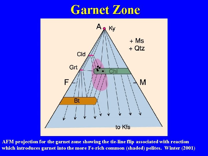 Garnet Zone AFM projection for the garnet zone showing the tie-line flip associated with