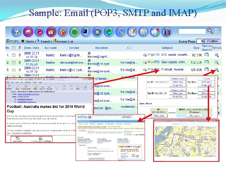 Sample: Email (POP 3, SMTP and IMAP) Sample: Email (POP 3, SMTP and IMAP)