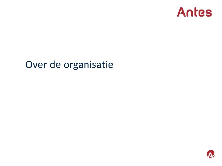 Over de organisatie 