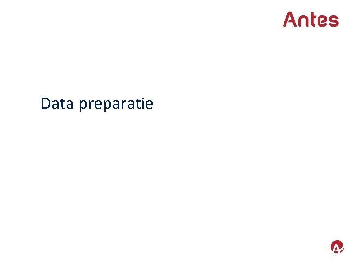 Data preparatie 