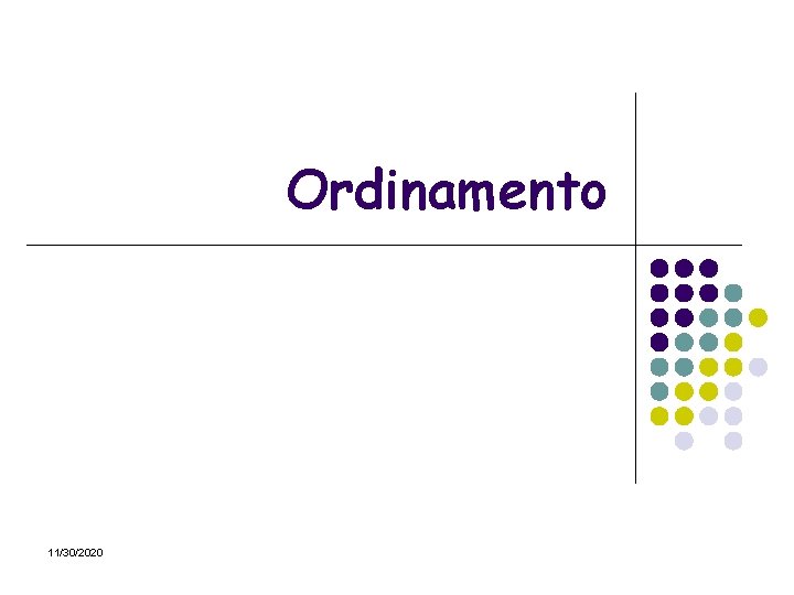 Ordinamento 11/30/2020 