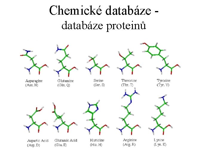 Chemické databáze proteinů 