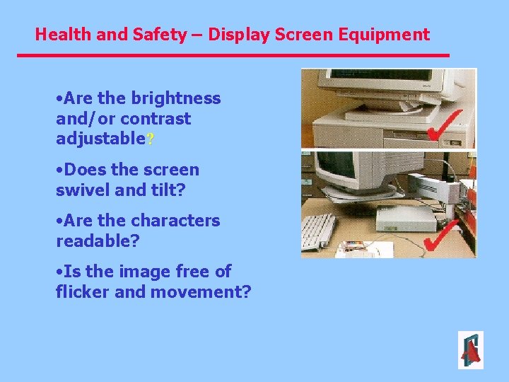 Health and Safety Display Screen Equipment DSE Assessments