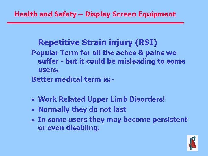 Health and Safety Display Screen Equipment DSE Assessments