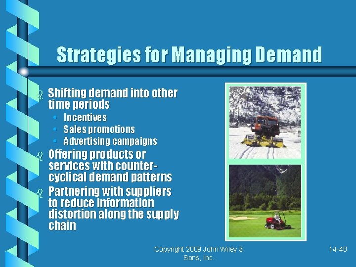 Strategies for Managing Demand b Shifting demand into other time periods • Incentives •