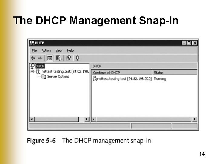 The DHCP Management Snap-In 14 