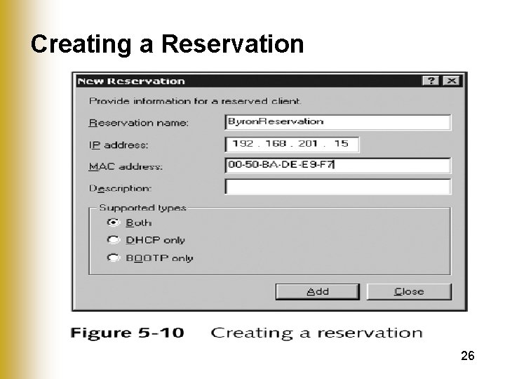 Creating a Reservation 26 