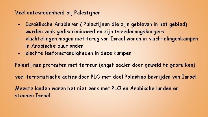 Veel ontevredenheid bij Palestijnen - Israëlische Arabieren ( Palestijnen die zijn gebleven in het