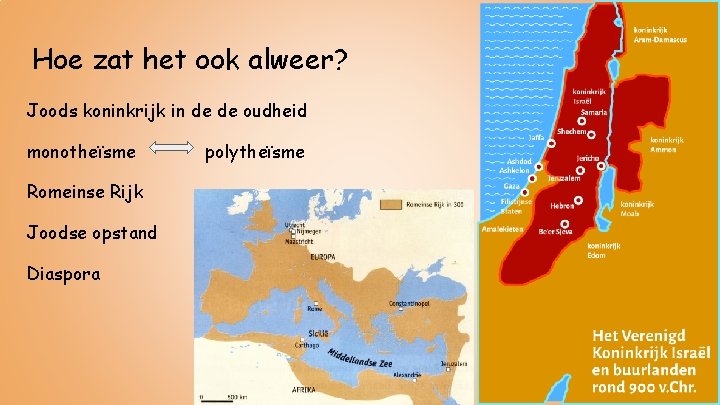 Hoe zat het ook alweer? Joods koninkrijk in de de oudheid monotheïsme Romeinse Rijk