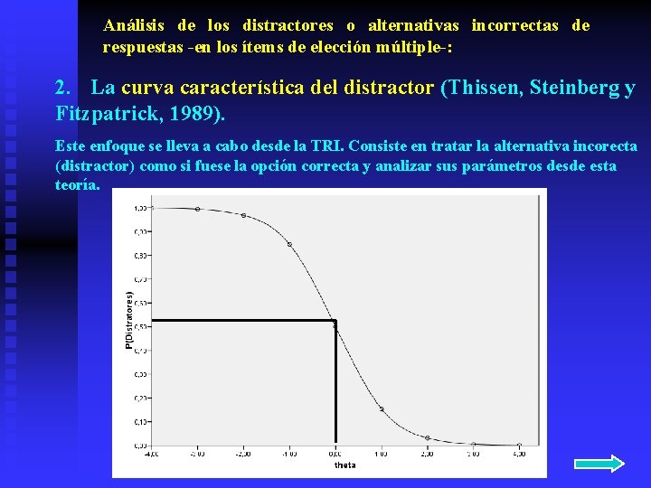 Análisis de los distractores o alternativas incorrectas de respuestas -en los ítems de elección