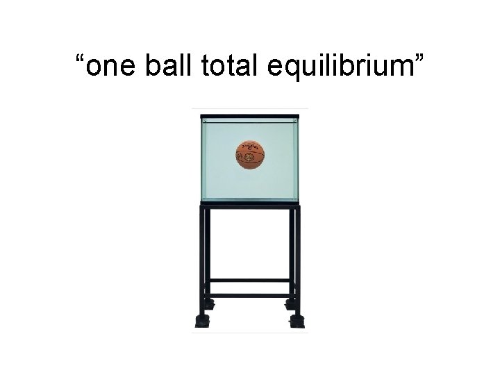 “one ball total equilibrium” 