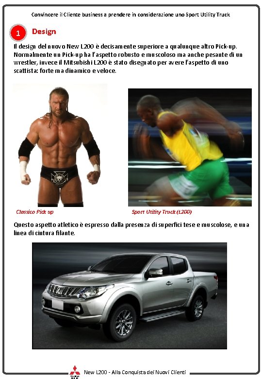 Convincere il Cliente business a prendere in considerazione uno Sport Utility Truck 1 Design