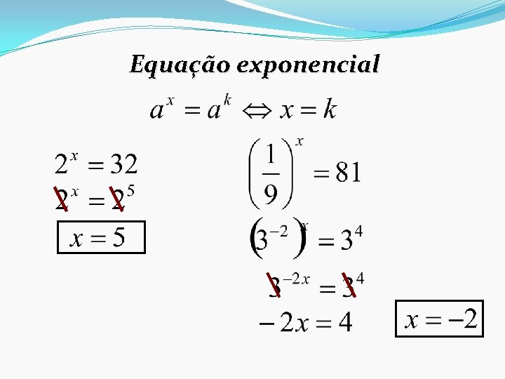 Equação exponencial 