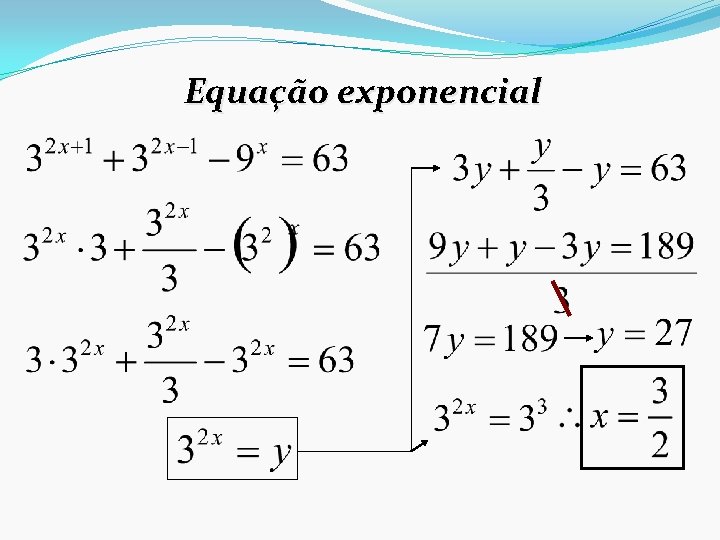Equação exponencial 