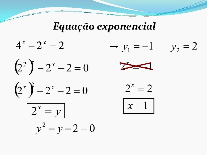 Equação exponencial 