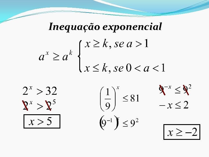 Inequação exponencial 