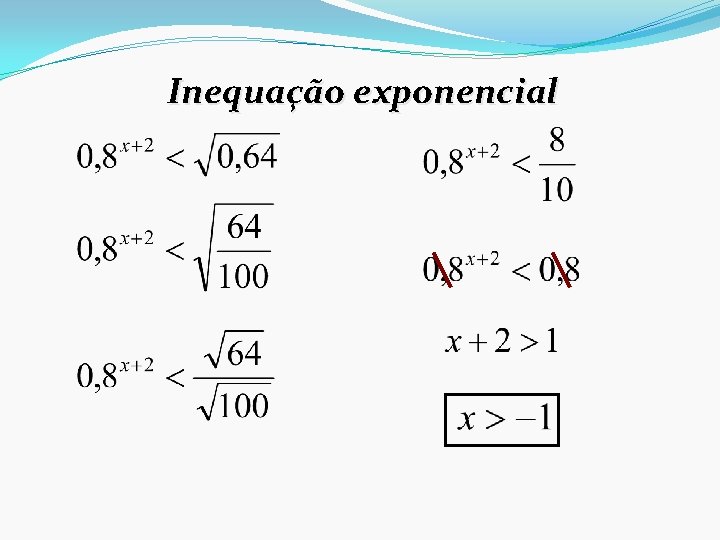 Inequação exponencial 