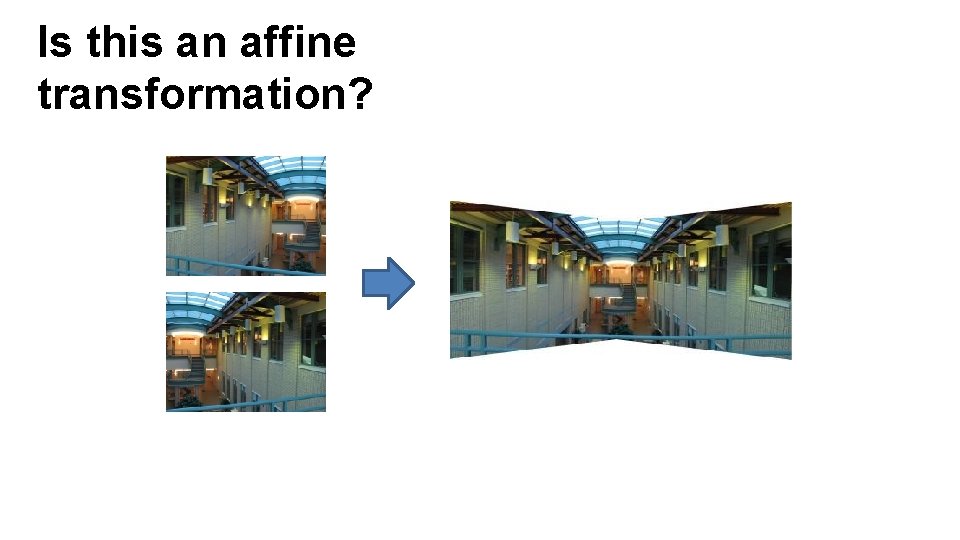 Is this an affine transformation? 