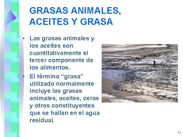 GRASAS ANIMALES, ACEITES Y GRASA • Las grasas animales y los aceites son cuantitativamente
