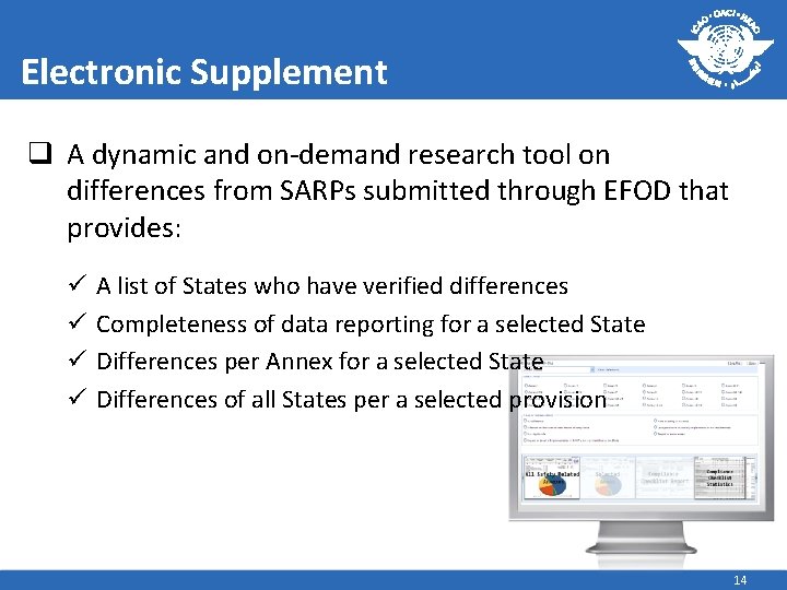 Electronic Supplement q A dynamic and on-demand research tool on differences from SARPs submitted